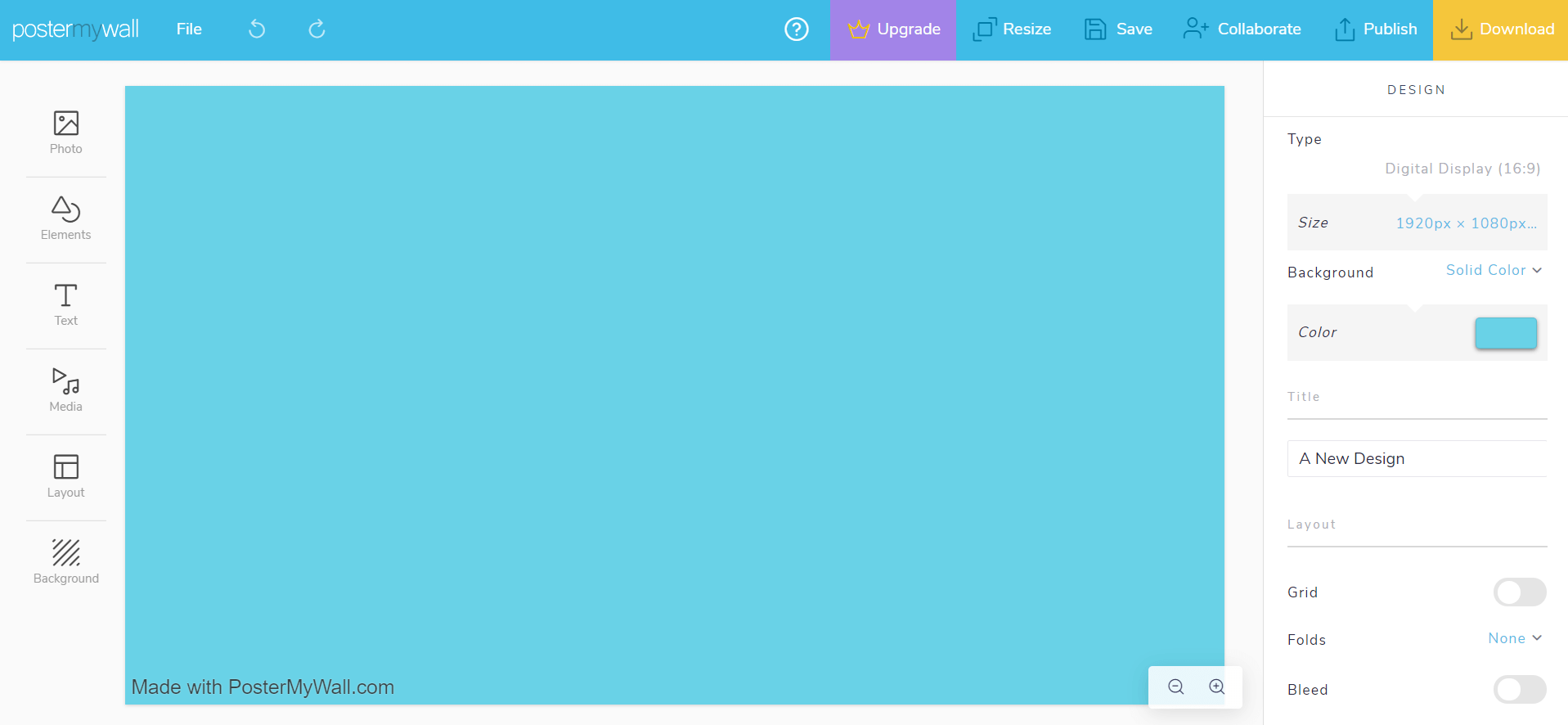 features of postermywall tools